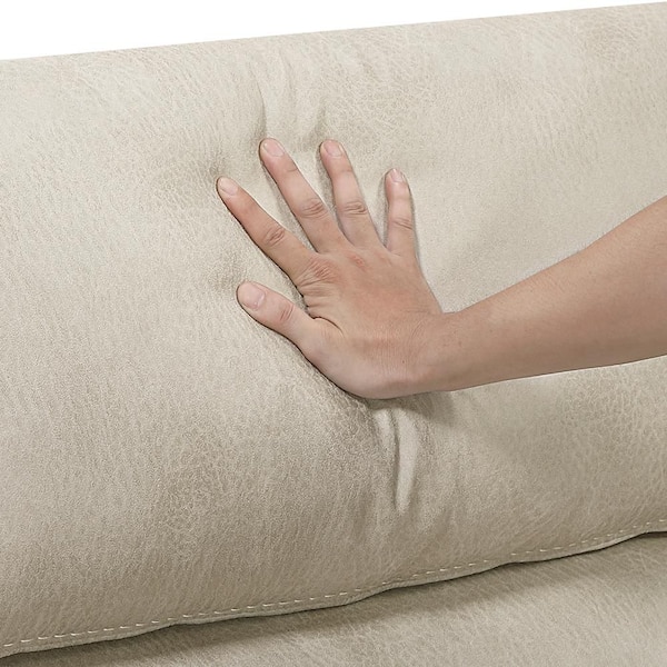 Lazzara Arlo Sand Color Microfiber Manual Rocker Recliner 8517PWT