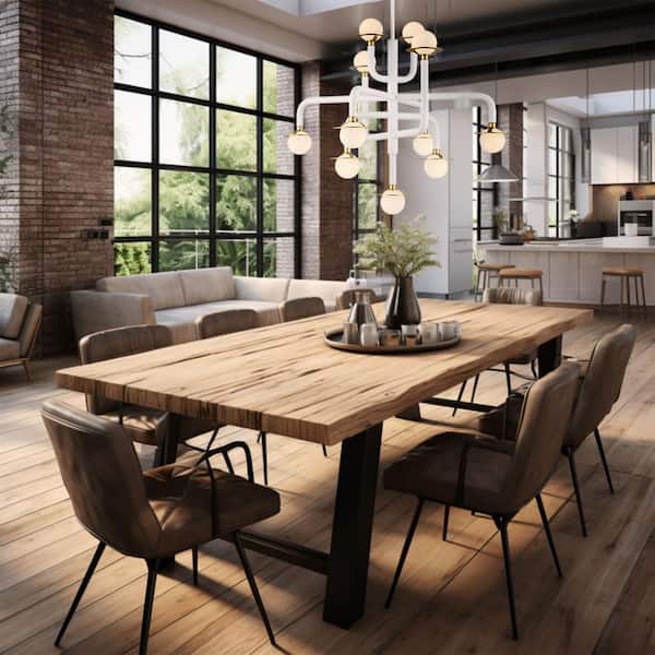 Tubular 100-Watt Equivalence Integrated LED Matte White and Honey Gold 11-Light Chandelier with Etched Opal Glass Shades