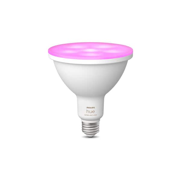 Kort leven Trend Sta in plaats daarvan op Philips Hue 100-Watt Equivalent PAR38 Smart Waterproof Color Changing Light  Bulb (1-Pack) 577262 - The Home Depot