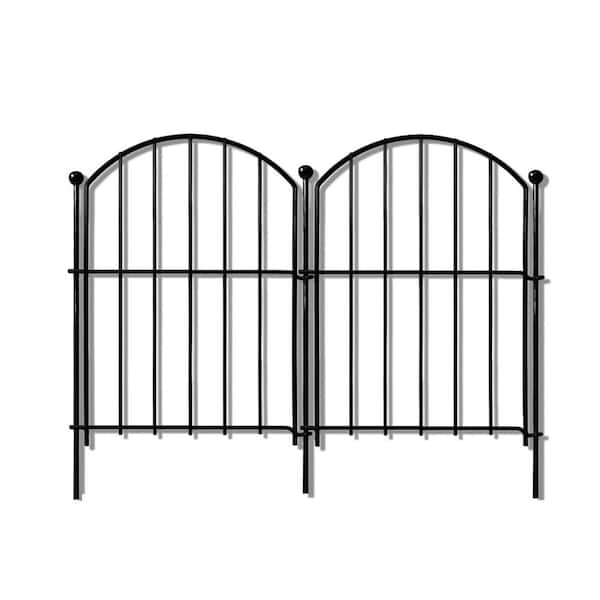 Unbranded 21in. x 10ft. Rustproof Metal No Dig Fence Animal Barrier,Flower Bed Edging Ornamental Wire Border Panel Fencing,10pack