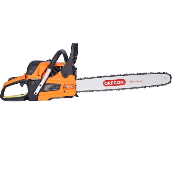 Sudzendf Orange 20 inch 52cc Gasoline Chain Saw for Trees, 2-cycle