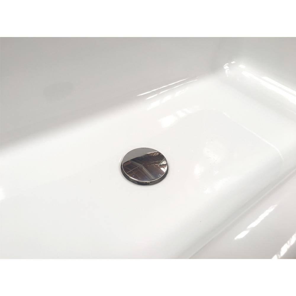 Polished Stainless Steel Mushroom Pop-Up Drain for Sink