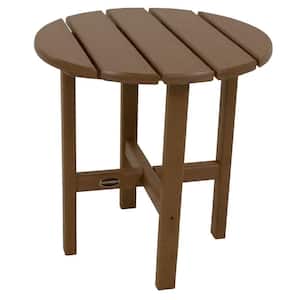 18 in. Teak Round Patio Side Table
