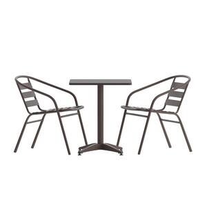 3-Piece Square Outdoor Dining Set