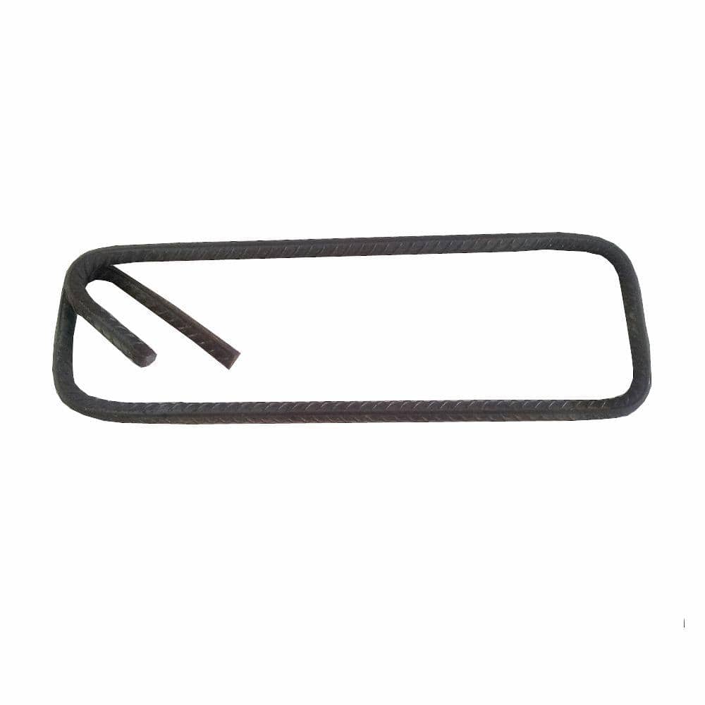 12 in. x 3 in. Rectangular Rebar Ring with Hook 312031 The Home Depot