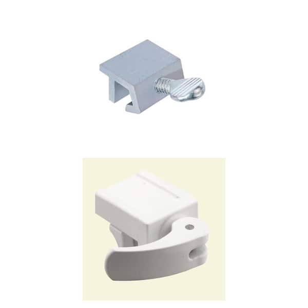 Sliding Window Lock Combo: 1/2 in. White Diecast Lock for Vinyl Windows (2-pack) and Aluminum Security Lock (4-pack)