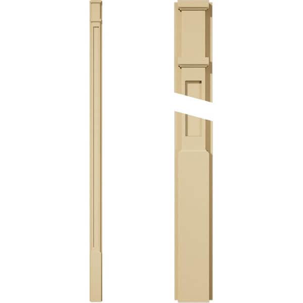 Ekena Millwork 2 in. D x 4 in. W x 96 in. L Primed Polyurethane Pilaster 1-Pack