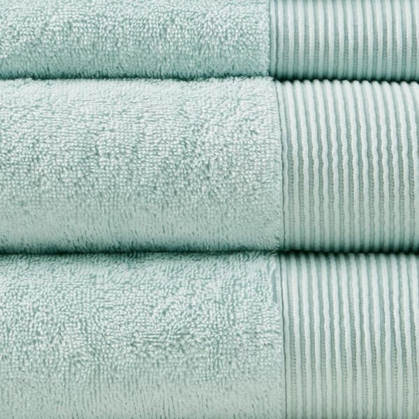 Seafoam Hotel Hand Towel, Green, Cotton Sold by at Home