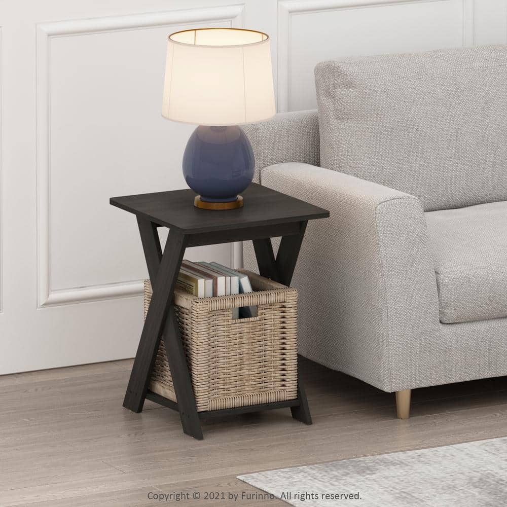 UPC 816718023312 product image for Modern Simplistic Espresso Criss-Crossed End Table (Set of 2) | upcitemdb.com