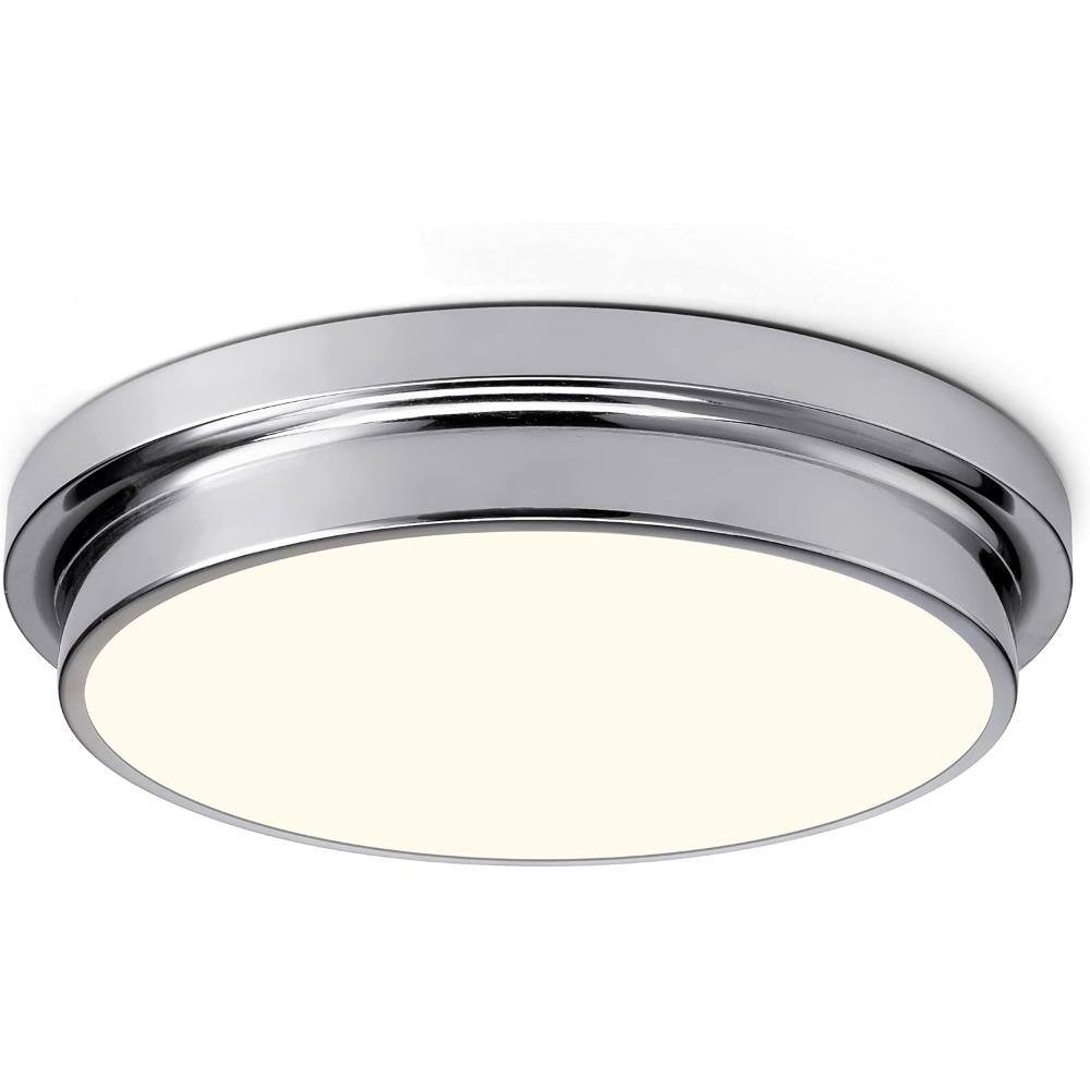 11 in. LED Flush Mount Ceiling Light, Round Flat Modern Light Fixture