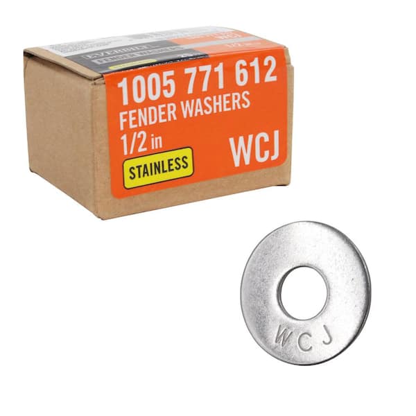 Everbilt 1/2 in. x 1-1/2 in. Fender Washers SS (25-Piece)