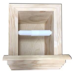 Evideco 2 in 1 Toilet Paper Holder and Storage Unit Cabinet-Mahe-Wood  9912195 - The Home Depot