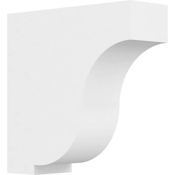 Ekena Millwork 2 in. x 6 in. x 6 in. Standard Van Buren Unfinsihed Architectural Grade PVC Bracket