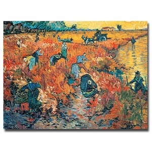 18 in. x 24 in. Red Vineyards at Arles 1888 Canvas Art