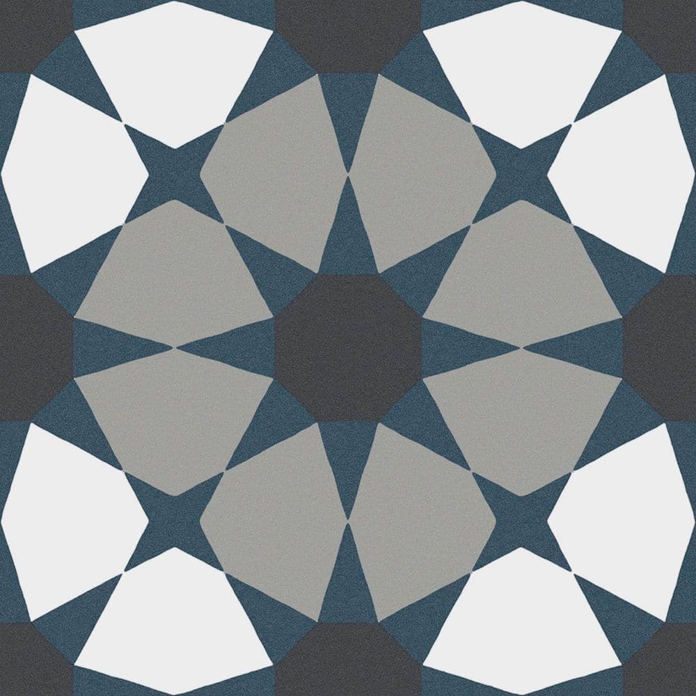 Monbleu Quellion 8 in. x 8 in. Patterned Look Matte Porcelain Floor and Wal
