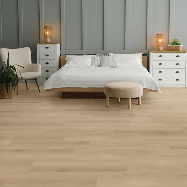 Peachtree Terrace Oak 6 MIL x 6 in. x 36 in. Waterproof Click Lock Vinyl Plank Flooring (23.62 sq. ft./case)