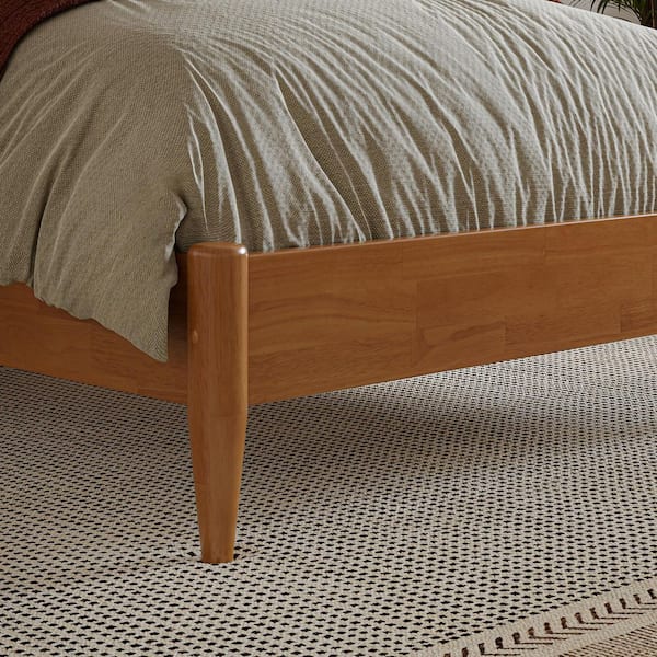 AFI Pasadena Light Toffee Natural Bronze Solid Wood Frame Twin XL
