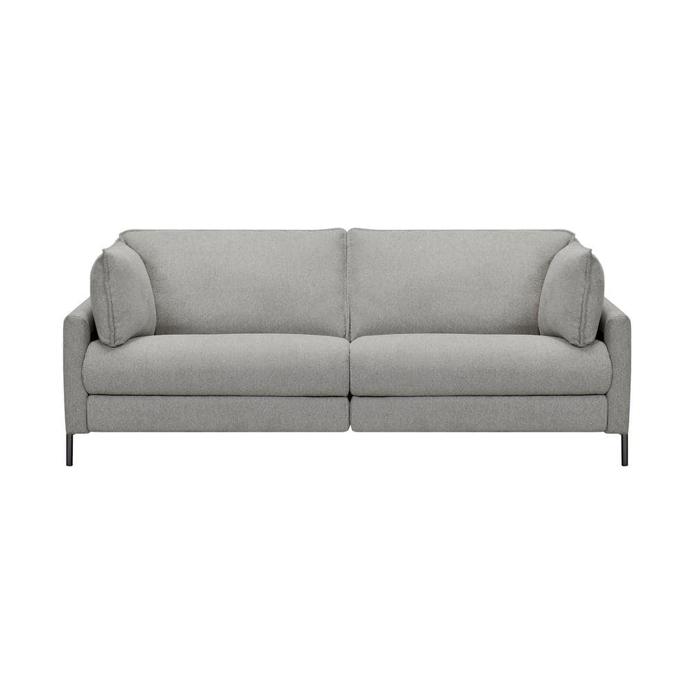 Juliett 80" Gray Fabric Power Reclining Sofa with Removable Cushions
