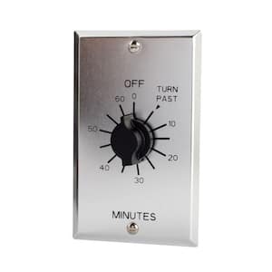 C-500 Series Multi-Volt 60-Minute Commercial Style Springwound Auto Off In-Wall Timer