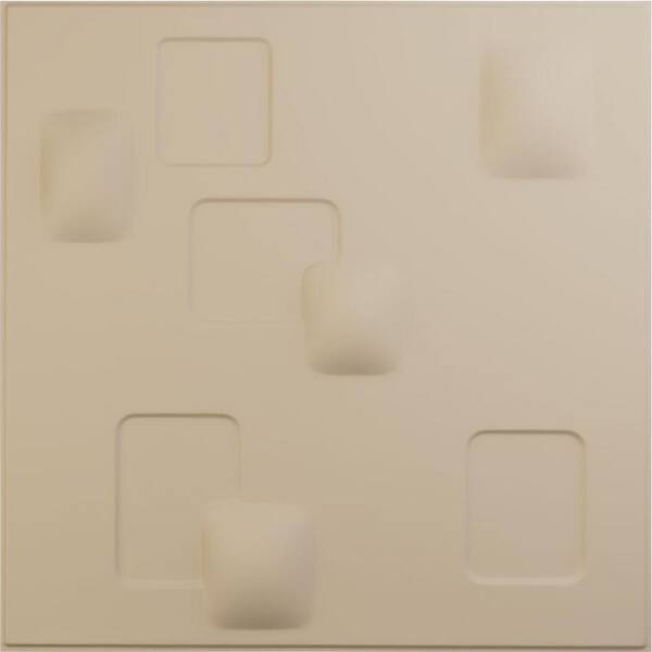 Ekena Millwork 19-5/8"W x 19-5/8"H Avila EnduraWall Decorative 3D Wall Panel, Smokey Beige (12-Pack for 32.04 Sq.Ft.)