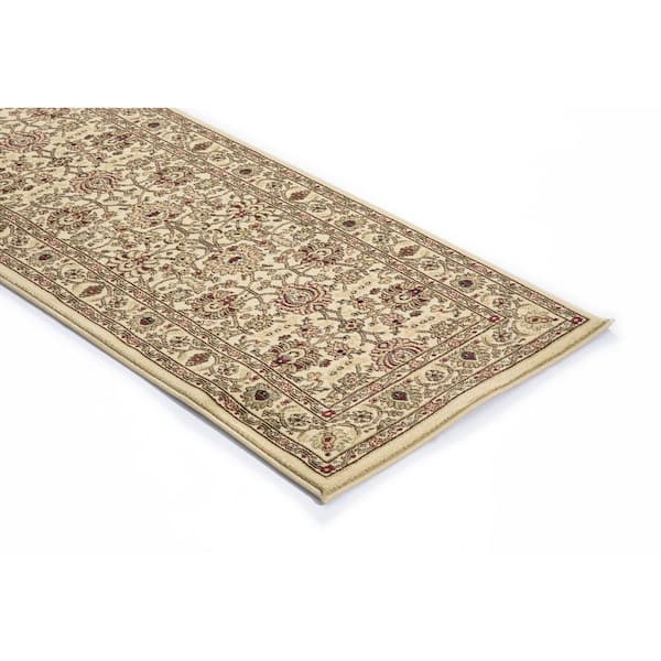 Ankara Mahal Ivory 2 ft. x 7 ft. Runner Rug