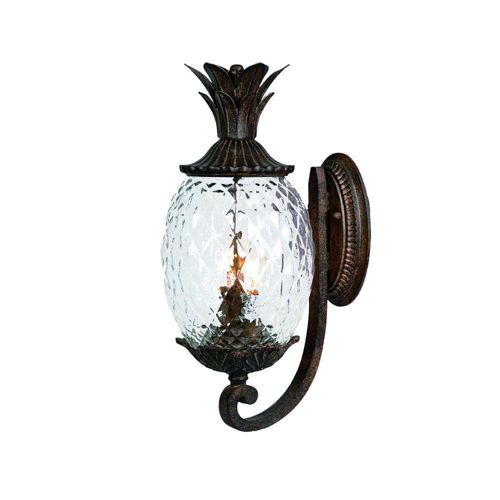 Black Coral Acclaim 39717BC Bellagio Collection 3-Light Outdoor Light Fixture Post Lantern 