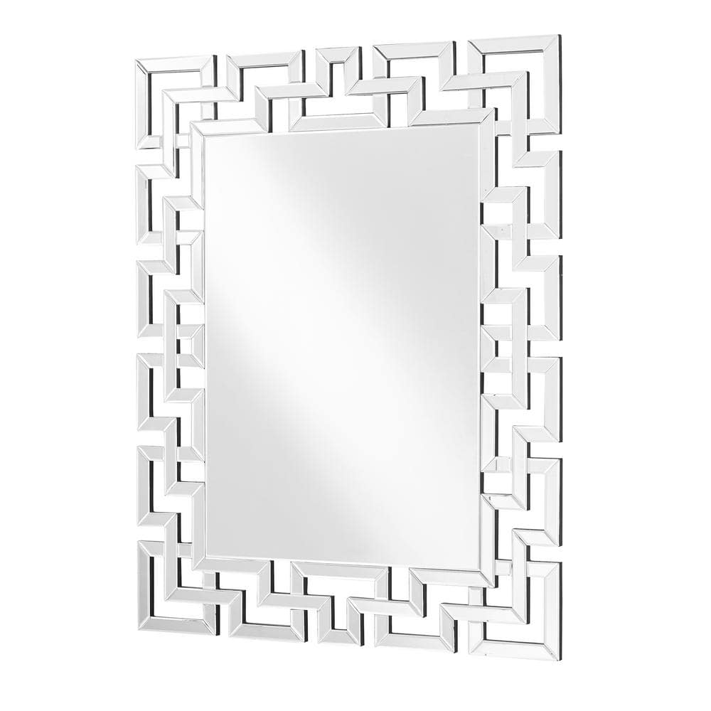Elegant Sparkle 37.5" Clear Beveled Edge Rectangle Mirror