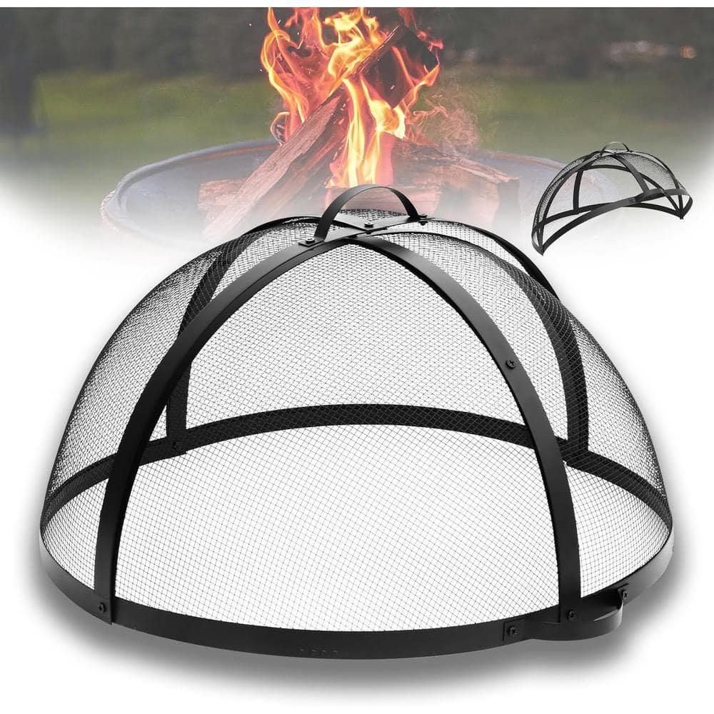ITOPFOX 40 in. Round Fire Pit Spark Screen Cover Outdoor