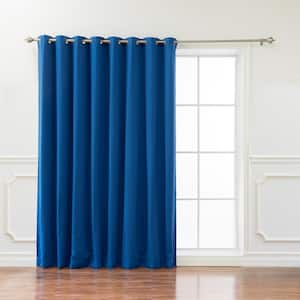 Royal Blue Grommet Blackout Curtain - 100 in. W x 96 in. L