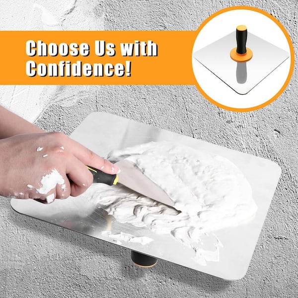 xinyoec 12 in. Aluminum Drywall Hawk with Ergonomics Handle