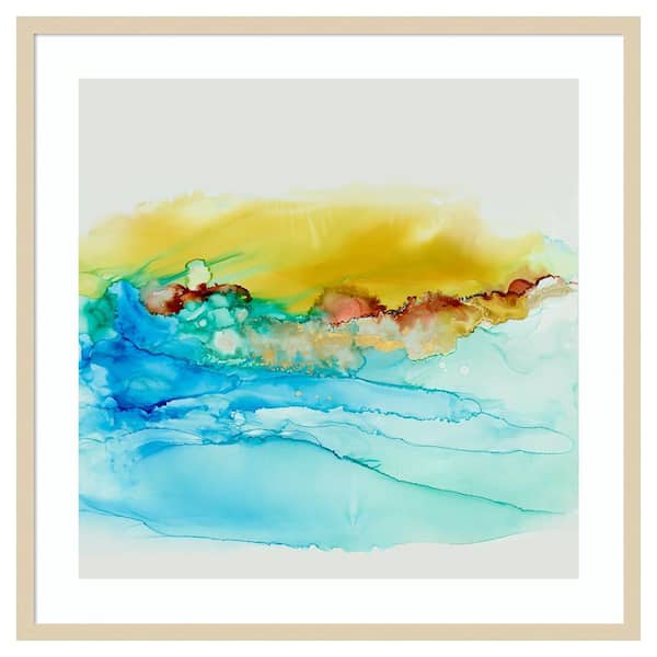 Amanti Art Sky Alive by Lera 33 in. W x 33 in. H. Wood Framed Wall Art Print Framed in Brown