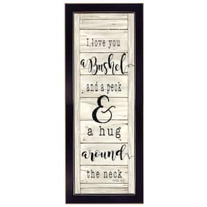 Hug Around The Neck by Unknown 1 Piece Framed Graphic Print Typography Art Print 26 in. x 10 in. .