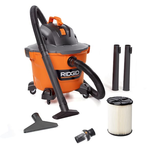 9 Gal. 4.25 Peak HP NXT Shop Vacuum HD0900 Wet Dry Vac with General Debris Filter, Hose, Accessories and LED Cuff