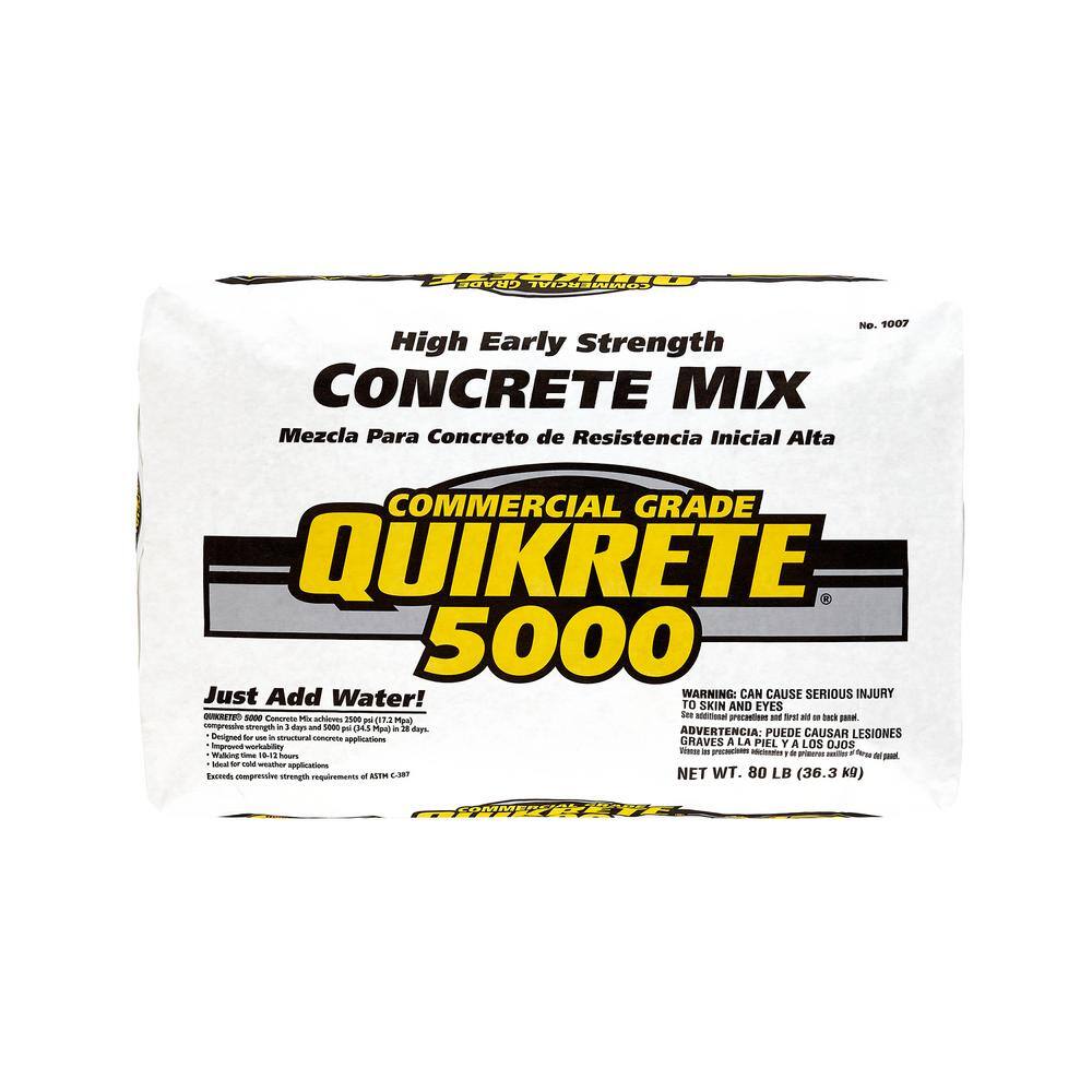 Quikrete 80 Lb High Early Strength Concrete Mix 100700 The Home Depot