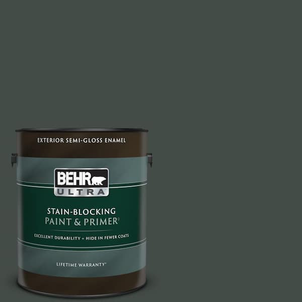 BEHR ULTRA 1 gal. Home Decorators Collection #HDC-CL-21 Sporting Green Semi-Gloss Enamel Exterior Paint & Primer