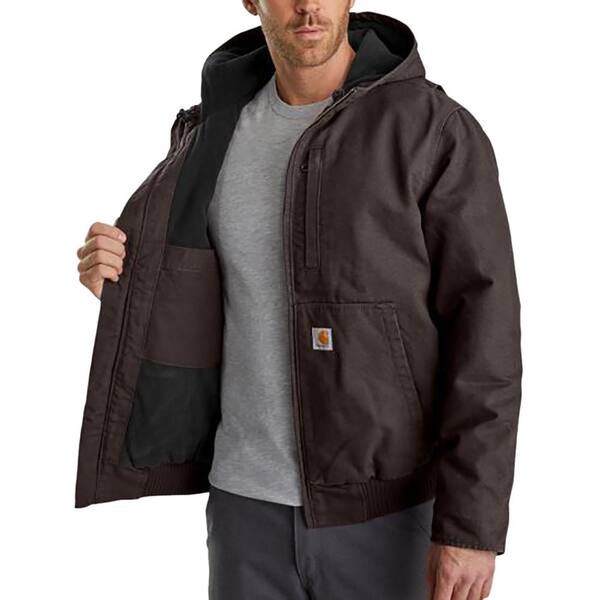 Carhartt Men's Regular Small Dark Brown Cotton Full Swing