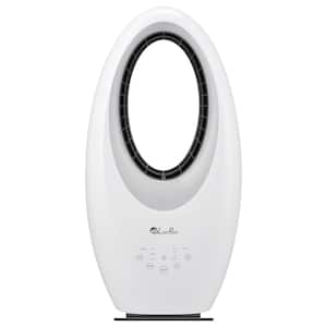 22 in. Oscillating Bladeless Vortex Tower Fan with Remote and Accent Light