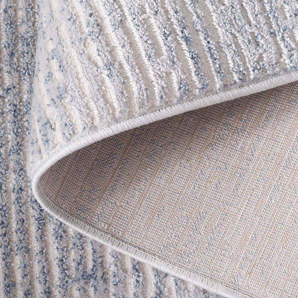Gray Handmade Square Wool and Viscose Area Rug