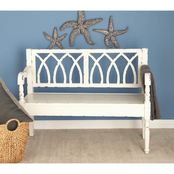 White Bench 36 in. X 48 in. X 19 in.