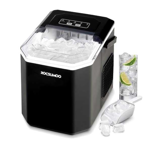 Unbranded 12.2 in. 26 lbs. Portable Ice Maker Ice Maker in Black