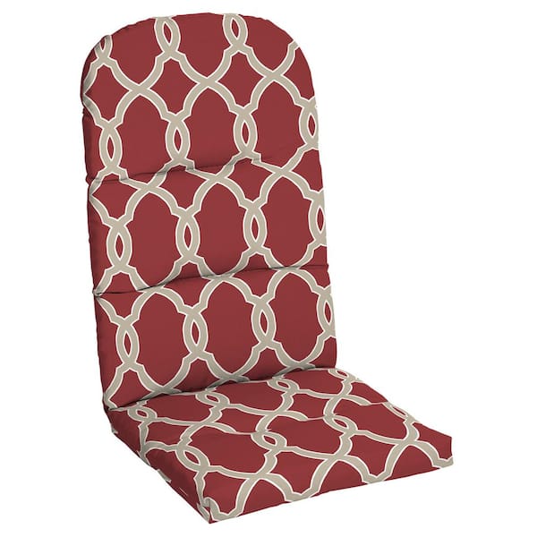 Hampton Bay 20.5 in. x 18 in. One Piece Outdoor Adirondack Chair Cushion in Jeanette Trellis