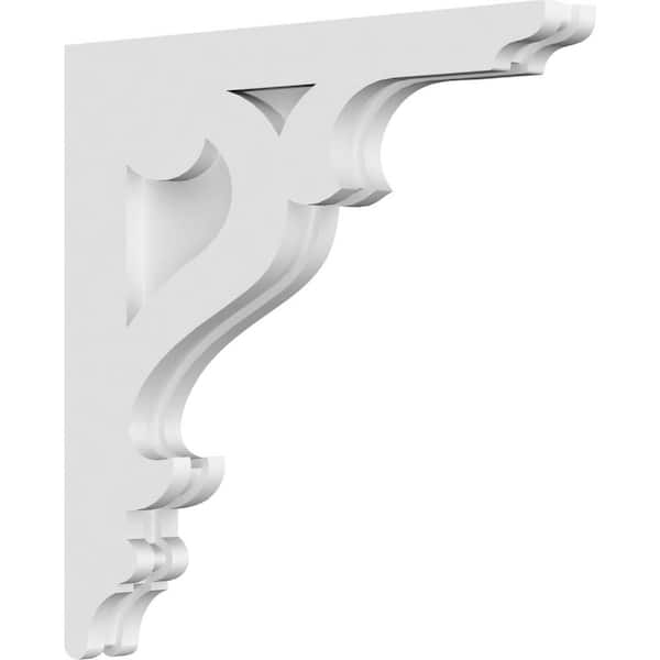 Ekena Millwork 1-7/8 in. x 16 in. x 16 in. PVC Brontes Corbel