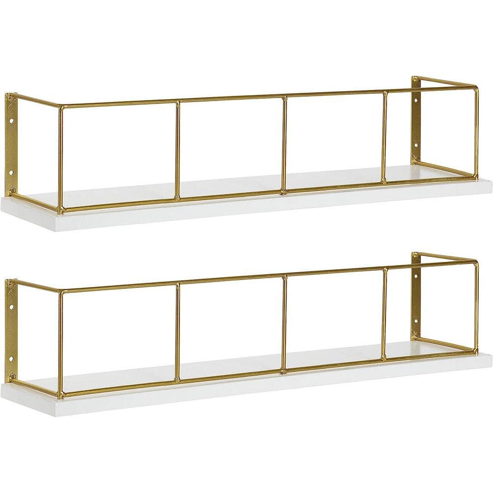 18 in. W x 4 in. H x 4 in. D Bathroom Shelves Over The Toilet Storage, Wall