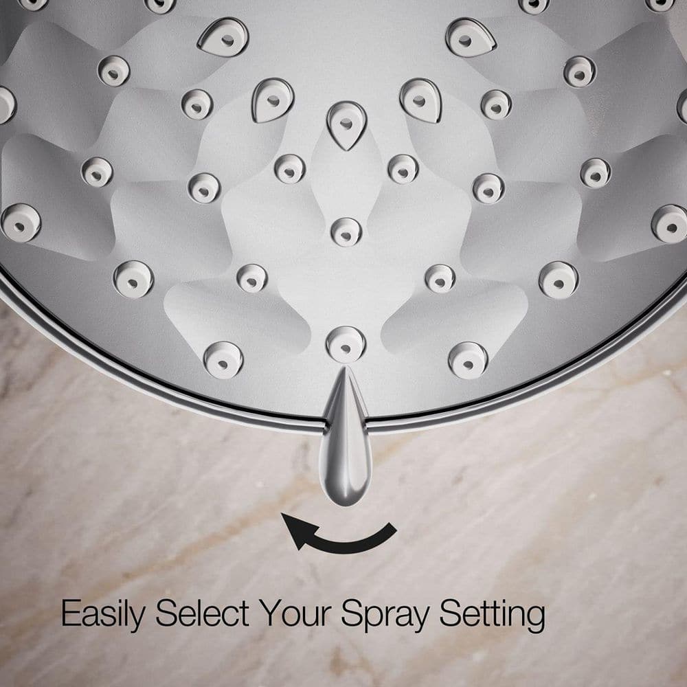 Pulse Chrome Multi-Function Wall Mounted Showerhead