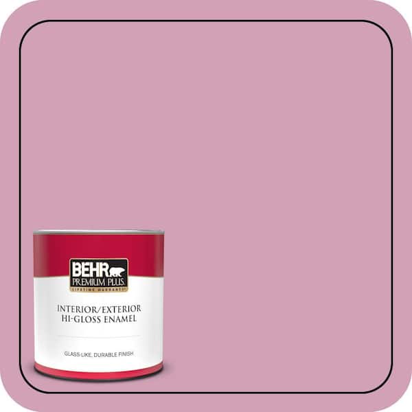 BEHR PREMIUM PLUS 1 qt. #M130-4 Raspberry Smoothie Hi-Gloss Enamel Interior/Exterior Paint & Primer