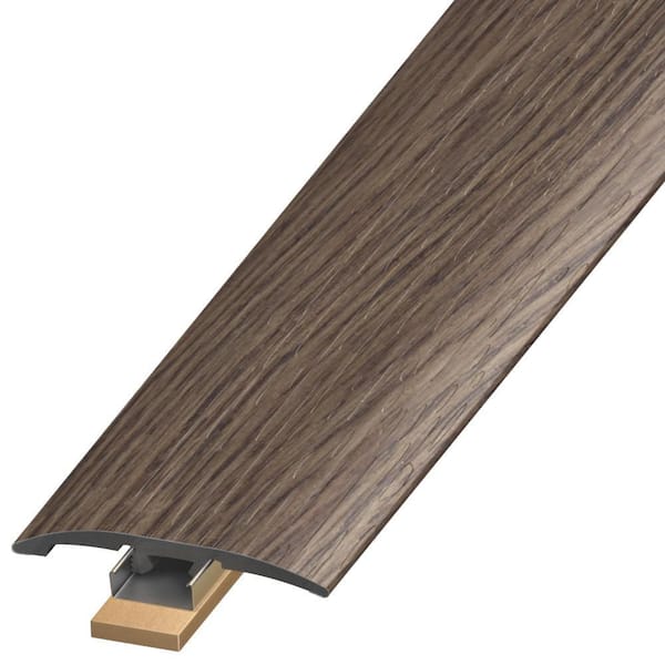 DuraDecor Classy Chic Go-Getter Mocha 0.25 in. T x 2 in. W x 94 in. L 3-in-1 Transition Molding