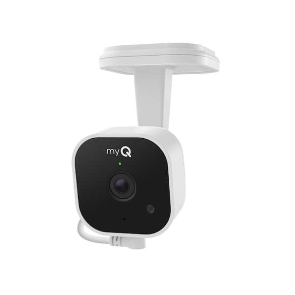 Wireless Indoor Plug-in Garage Security Camera Gen 2 with Night Vision White