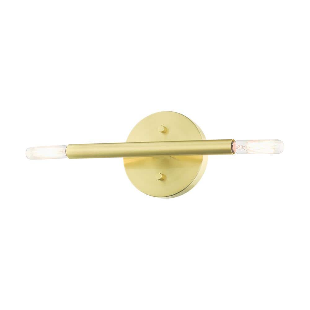 Copenhagen Mid-Century Modern Brass and Bronze 2-Light Wall Sconce