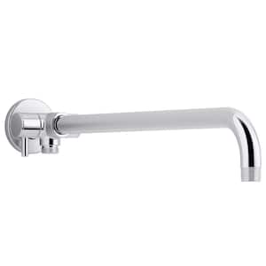 Wall-Mount Rainhead Shower Arm with 3-Way Diverter in Polished Chrome