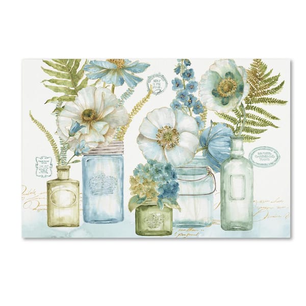 Trademark Fine Art 18 in. x 18 in. "My Greenhouse Bouquet II" by Lisa Audit Printed Canvas Wall Art